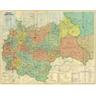 Großdeutsches Reich - Postleit-Gebietskarte, März 1944, 2 Teile