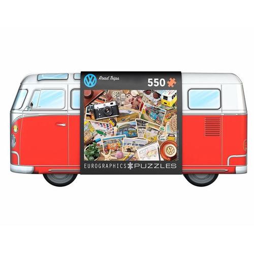 Eurographics 8551-5576 - VW Bus Road Trips - Puzzle Dose, 550 Blech Puzzle - Eurographics