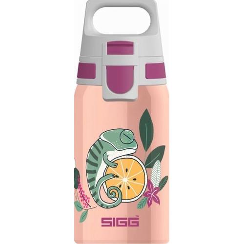 SIGG Shield One Flora 0.5L Trinkflasche mit WMB ONE TOP, BPA frei, Auslaufsicher, CO2 taug
