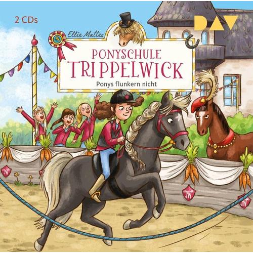 Ponys flunkern nicht / Ponyschule Trippelwick Bd.4 (2 Audio-CDs) – Ellie Mattes