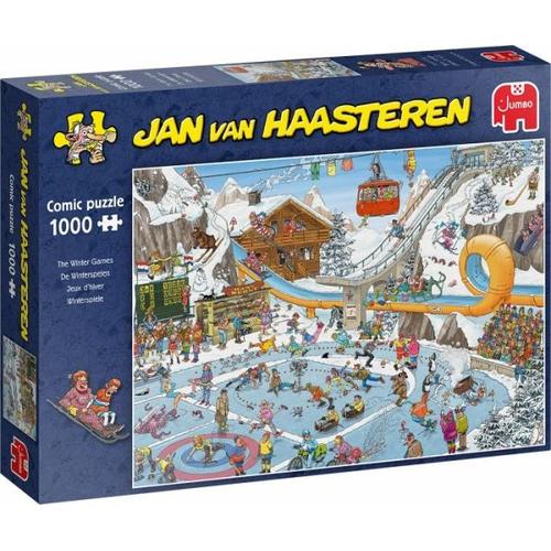 Jumbo 19065 - Jan v. Haasteren, Winterspiele, Comicpuzzle, Puzzle 1000 Teile - Jumbo Spiele GmbH
