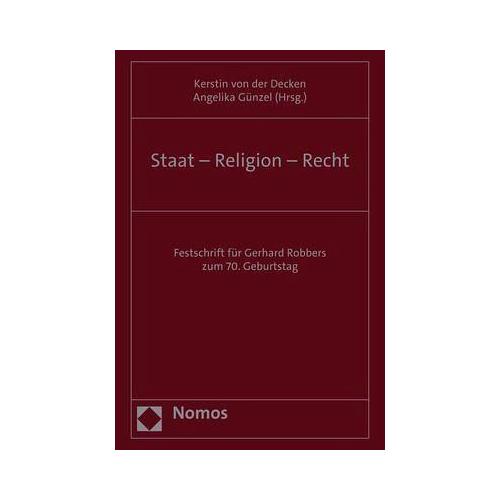 Staat – Religion – Recht – Kerstin von der Herausgegeben:Decken, Angelika Günzel