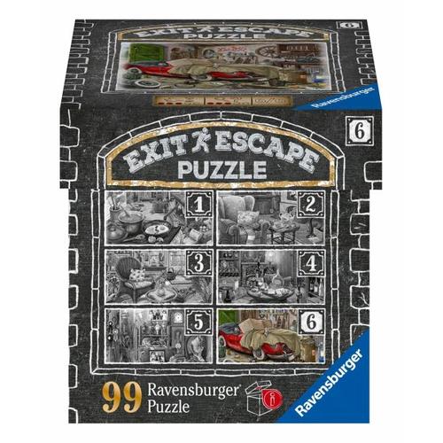 Ravensburger EXIT Puzzle 16882 – Im Gutshaus Garage – 99 Teile Puzzle für Erwachsene und Kinder ab 14 Jahren