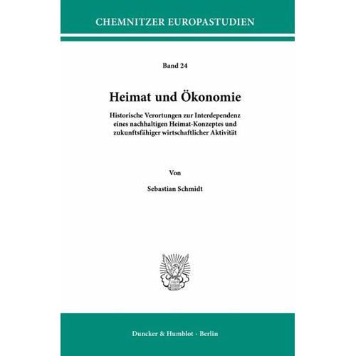 Heimat und Ökonomie. – Sebastian Schmidt