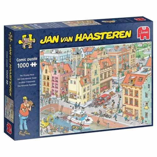 Jumbo 20041 - Jan van Haasteren, Das fehlende Puzzleteil, Comic-Puzzle, 1000 Teile - Jumbo Spiele