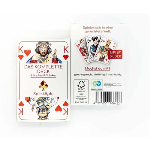 Gendergerechtes Kartendeck, Einzel-Romme (Spielkarten) – Spiel direkt