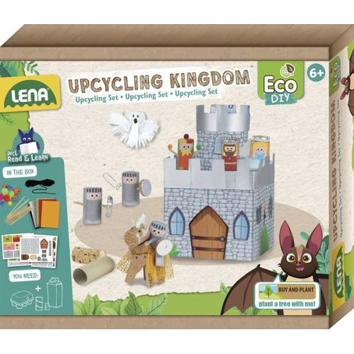 LENA® 42831 - Eco Upcycling Kingdom, DIY Ritterburg-Bastelset - Simm