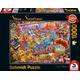 Schmidt 59979 - Steve Sundram, Cat Mania, Katzenmanie, Puzzle, 1000 Teile - Schmidt Spiele