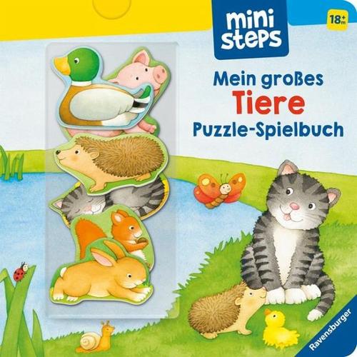 ministeps: Mein großes Tiere Puzzle-Spielbuch - Frauke Nahrgang