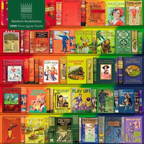 Puzzle - Bodleian Libraries, Regenbogenfarbenes Bücherregal - BrownTrout / Flechsig