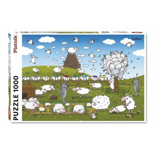Gunga - Schafe im Paradies - 1000 Teile Puzzle - Piatnik