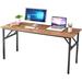Latitude Run® Height Adjustable Desk Wood/Metal in Black | 29.5 H x 62 W x 23.6 D in | Wayfair 50C04BCE3CD94D89B9334C199A437CC4
