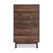 Wade Logan® Catrenia 5 Drawer 29.88" W Chest Wood in Brown | 50 H x 29.88 W x 19.75 D in | Wayfair 26401B6D54544B75B5F8A66421722B67