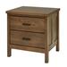 Wildon Home® Clovill 2 - Drawer Solid Wood Nightstand in Wood in Brown | 24.25 H x 24 W x 19.4 D in | Wayfair 3A46881473FD40E29A0CC53FAF5D256E