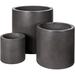 Birch Lane™ Navila 3-Piece Concrete Pot Planter Set Concrete in Black | 16 H x 16 W x 16 D in | Wayfair C2EDB6734FA84C0DB3D7A131DC099A18