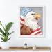 The Holiday Aisle® Patriotic Eagle - Print Canvas in Blue/Red | 21.63 H x 17.63 W x 1.83 D in | Wayfair ACC7F7B2A44747BCA4BE3A32A66F28DC