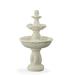 Alcott Hill® Faux Stone Three Tiered Garden Water Fountain in White | 41 H x 20 W x 20 D in | Wayfair 044702F3D65B4056BBD5F1778DAC2571