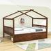 Angeliese 2 Drawer House Beds by Latitude Run® Wood in Gray/Brown | 63 H x 57 W x 79 D in | Wayfair 2CB7673F74584AFDA094A5D67E9DDE84