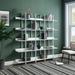 Latitude Run® Bethannie Bookcase Wood in White | 70.87 H x 70.87 W x 11.81 D in | Wayfair 74A6F4060B1A41BD90149D3688513CAE