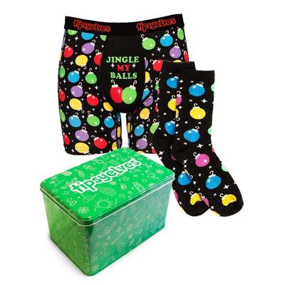 Men's Christmas Bulb Boxers & Socks Gift Set
