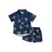 wybzd Baby Boys Suit Summer Casual Clothes Set Shirt Shorts 2PCS Baby Clothing Set Infant Boys Kids Clothes 6-12 Months