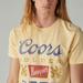 Lucky Brand Coors Label Tee - Men's Clothing Tops Shirts Tee Graphic T Shirts in Straw, Size L