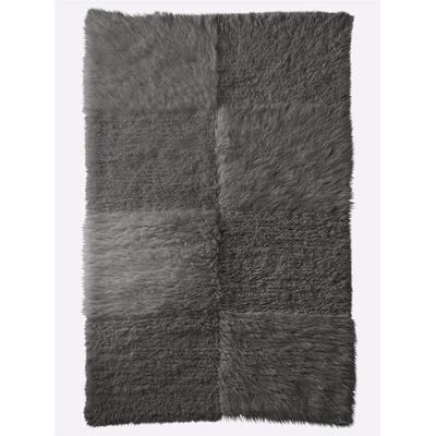 Teppich HEINE HOME Gr. 5, grau, B:160cm H:70mm L:230cm, Wolle, Schurwolle, Teppiche Image