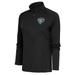 Women's Antigua Charcoal Charlotte Knights Tribute Half-Zip Pullover Top