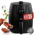 Linsar - Hot Air Fryer - 1.8L - incl. Timer and Individual Temperature Adjuster - Oil Free - More Energy Saving & Faster than Traditional Ovens - 1200 Watt (Black)