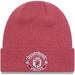 Men's New Era Pink Manchester United Seasonal Cuffed Knit Hat