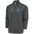 Men's Antigua Charcoal Texas Legends Generation Quarter-Zip Pullover Top