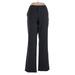 Eddie Bauer Dress Pants - High Rise Flared Leg Boyfriend: Gray Bottoms - Women's Size 8