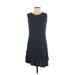 M.S.S.P. Casual Dress - DropWaist: Blue Stripes Dresses - Women's Size Medium