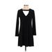 Veronica M. Casual Dress - A-Line: Black Solid Dresses - Women's Size X-Small