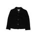 Barneys New York Blazer Jacket: Mid-Length Black Print Jackets & Outerwear - Women's Size 36