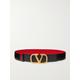 Valentino Garavani - Valentino Garavani Vlogo Reversible Leather Belt - Black