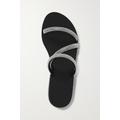 Ancient Greek Sandals - Polytimi Diamante Crystal-embellished Suede Sandals - Black
