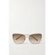 DIOR Eyewear - Missdior B2u Square-frame Gold-tone Sunglasses - One size