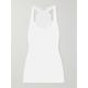 La Perla - Souple Lace-trimmed Stretch-cotton Jersey Pajama Top - White