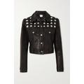 KHAITE - Rizzo Studded Textured-leather Jacket - Black