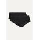 Hanky Panky - + Net Sustain Signature Set Of Three Stretch-lace Boy Shorts - Black