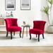 Christi Vibrant Tufted Velvet Upholstered Accent Chairs Set of 2 by HULALA HOME