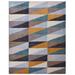 Hand Tufted Wool Area Rug Geometric Multicolor K00547 - 10'x13'