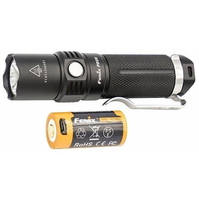 FENIX LIGHTING PD25RSTBK Mini Flashlight,3.70" L,550 lm,Black
