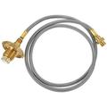 BESTONZON Propane Regulator and Hose Gas Grill Propane Pipe Braided Propane Hose for Outdoor Camping(1m)