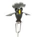 Ready Set Glam! HIMIWAY Unique Wind Chimes Flapping Metal Brown Gray Owl Yard Stake Rocking Wind Whirly-Gig Garden Art