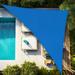 Artpuch 20 x23 x30.5 Customize Sun Shade Sail Blue UV Block 185 GSM Commercial Triangle Outdoor Covering for Backyard Pergola Pool (Customized Available) AT-10T