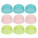 Plastic Food Cover 9Pcs Round Dish Cover Plastic Dining Table Food Cover Kitchen Vegetable Cover