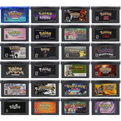 Cartouche de jeu de la série Pokemon GBA, carte de console de jeu vidéo 32 bits, flore ultraviolette émaillée, Sky Korosu pour GBA NDS