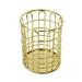 Kid Pen Holder Iron Pen Holder Metal Storage Pen Container Pen Decoration Student Gifts Crafts Desktop Storage Handicraft Ornament Home Makeup Pen Holder (Golden)